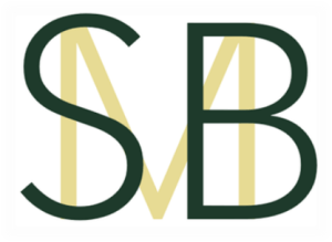 SMB Consultancy logo showing capital letters S & B in dark green superimposed on a capital M in gold.